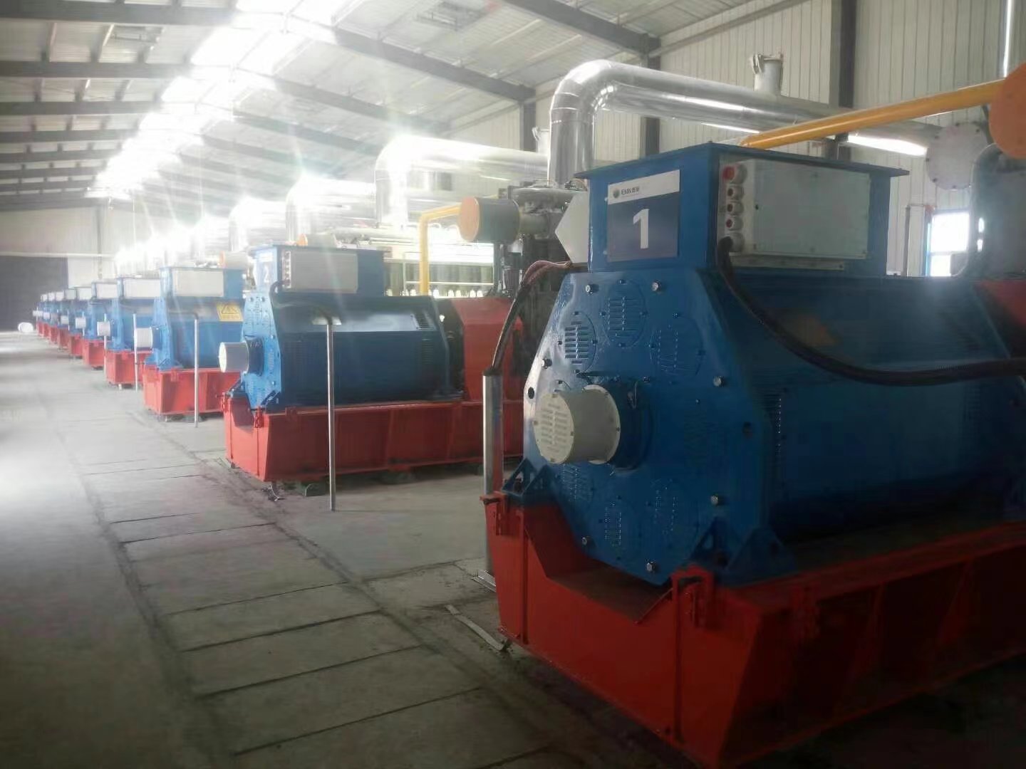 A gas company & a coking plant in Luoyang 12×600KW coke oven exhaust gas power generation project