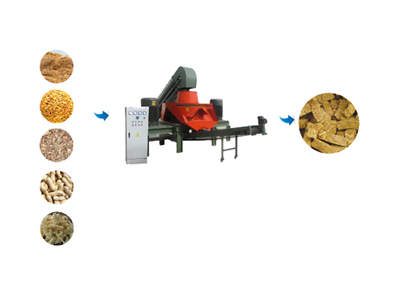 Biomass forming machine