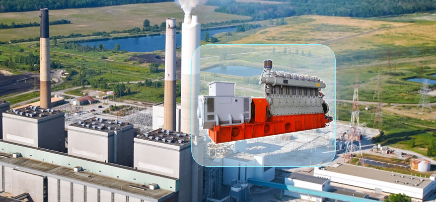 Biomass/waste gas generator set