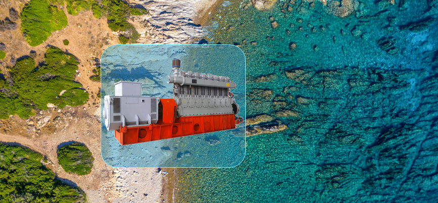 Biomass/waste gas generator set