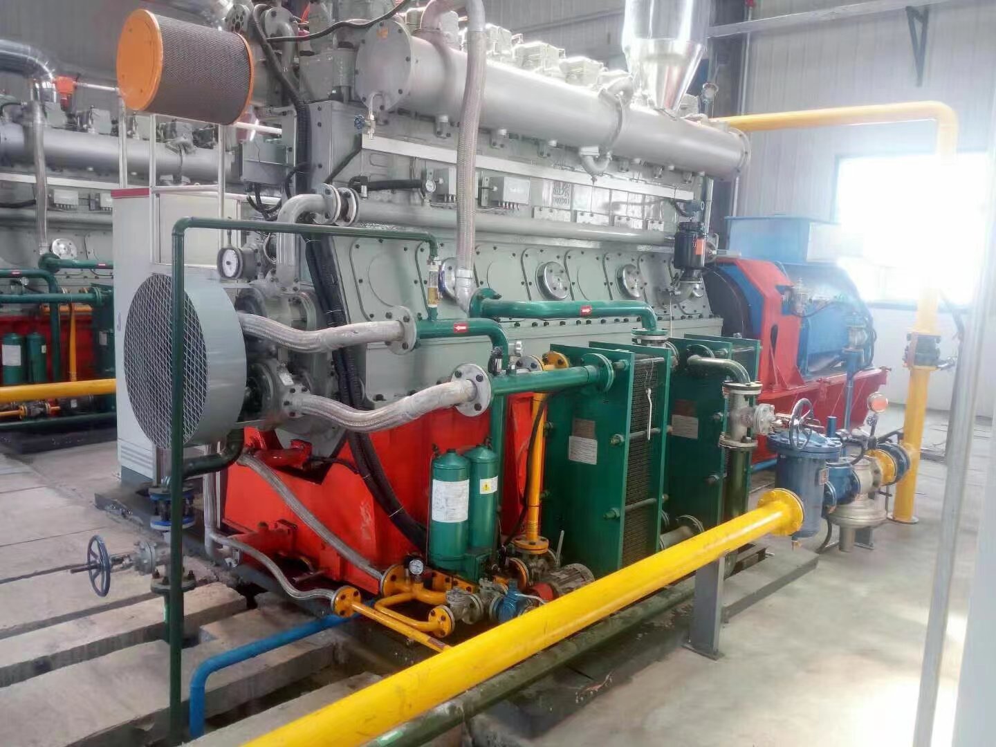  A gas company & a coking plant in Luoyang 12×600KW coke oven exhaust gas power generation project 