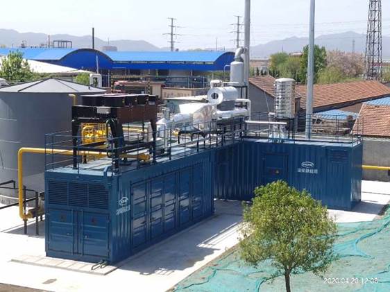  Box-type biogas power generation project of a certain company in Shandong 