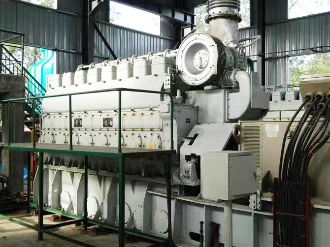  Three 1000kW heavy oil power station units in the Philippines 