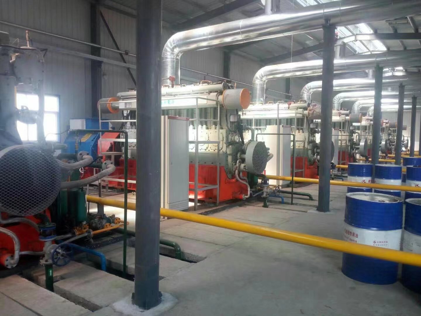 A gas company & a coking plant in Luoyang 12×600KW coke oven exhaust gas power generation project