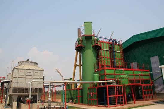 Biomass gas power generation unit project of a company in Thailand